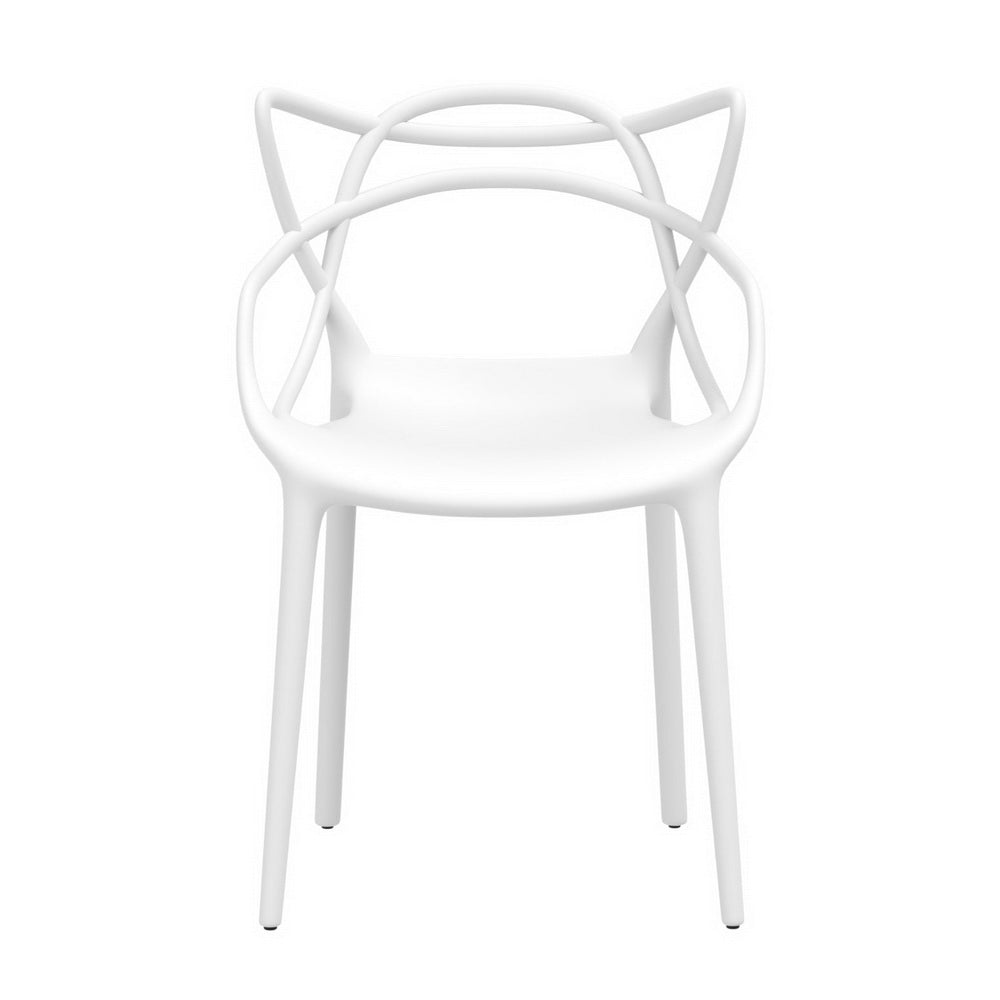 Gardeon 4PC Outdoor Dining Chairs PP Portable Stackable Chair Patio Furniture