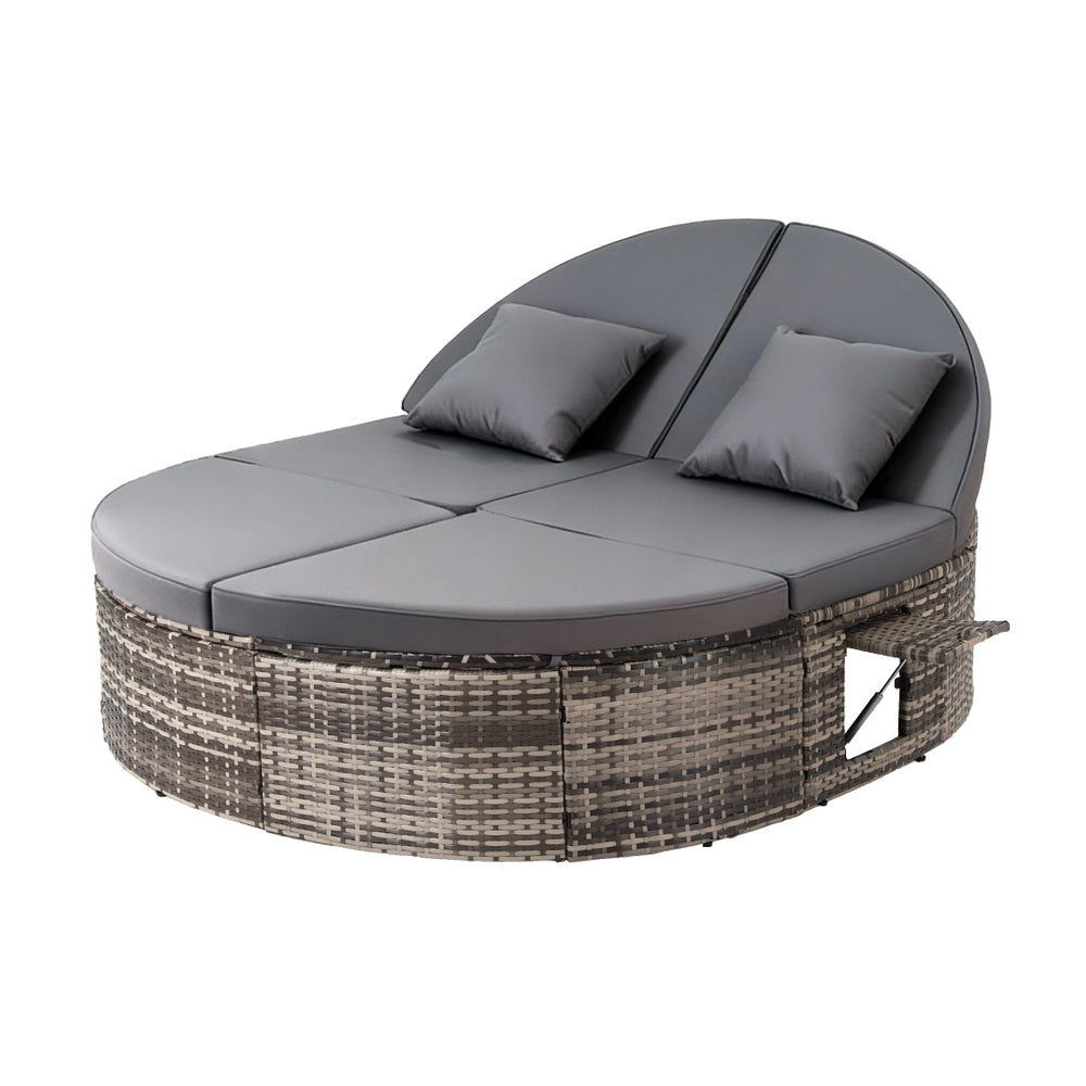 Gardeon Outdoor Day Bed Sun Lounge Setting Wicker Lounger Patio Furniture w
