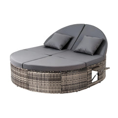 Gardeon Outdoor Day Bed Sun Lounge Setting Wicker Lounger Patio Furniture w