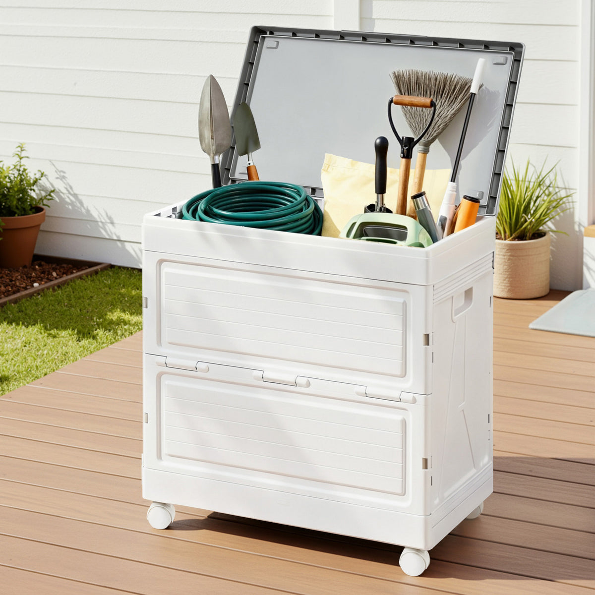 Gardeon 159L Outdoor Storage Box Stackable Cupboard Free Delivery
