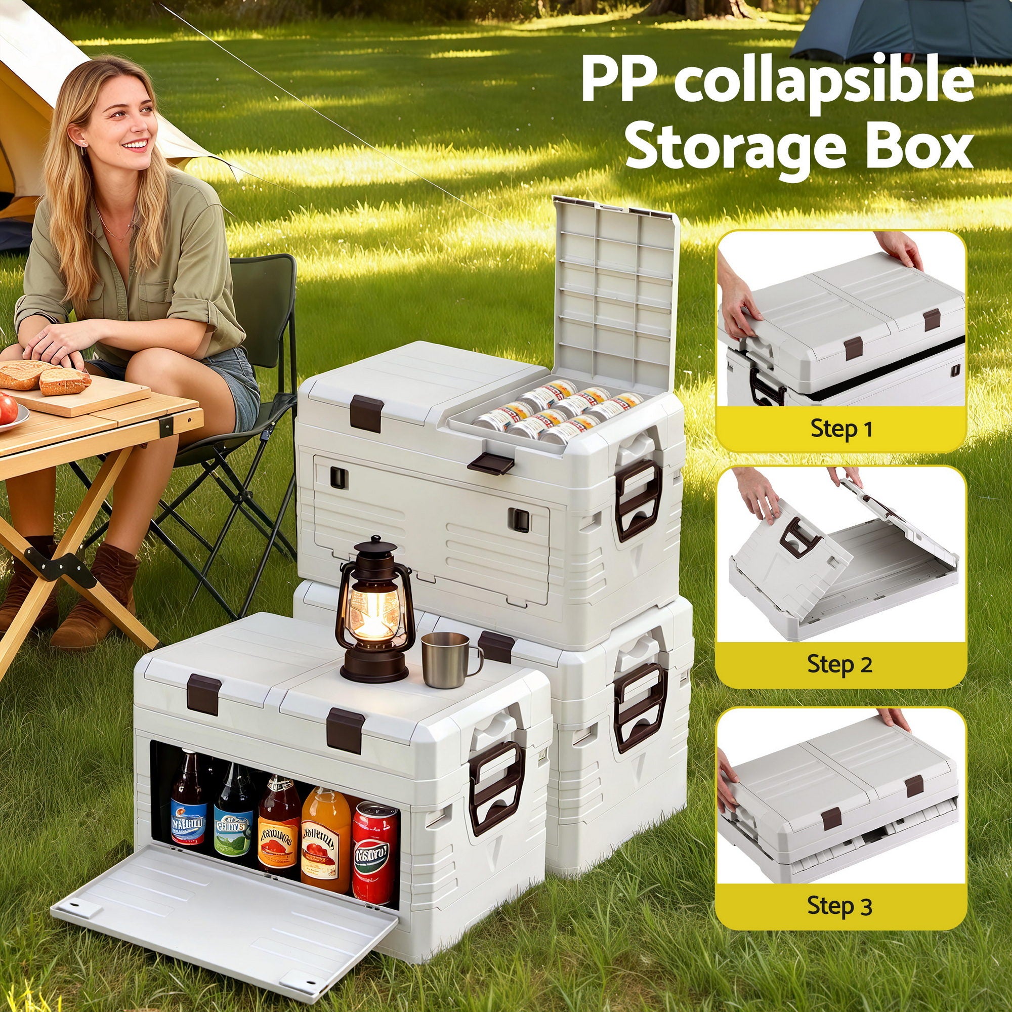 Gardeon 40L Outdoor Storage Box Foldable Camping Free Delivery