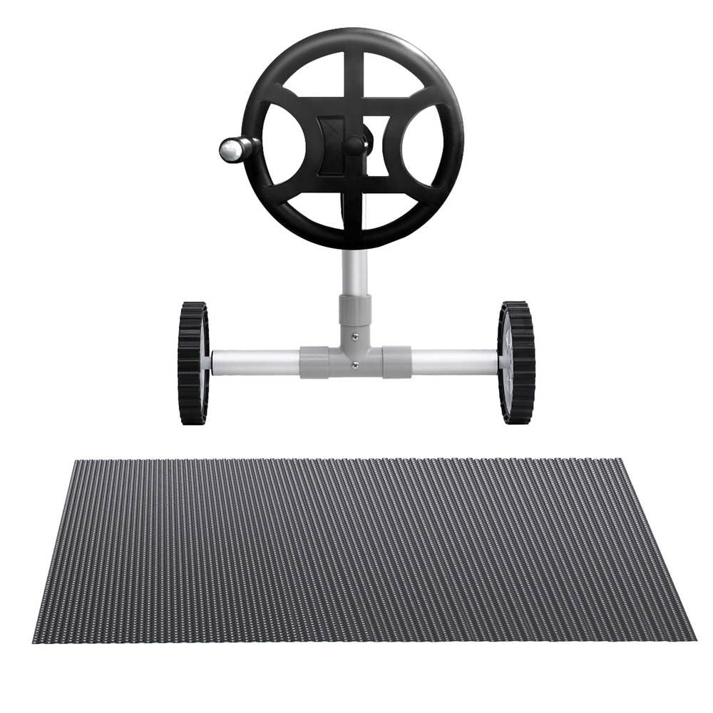 Aqua Buddy Pool Cover 500 Micron 6.5x3m w/ Roller 4m Swimming Pools Black Solar Blanket