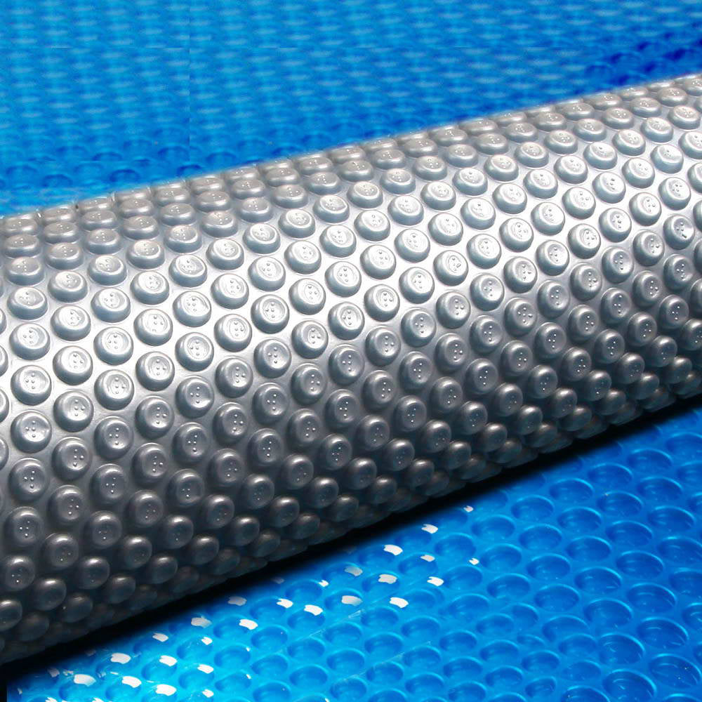 Aqua Buddy Pool Cover 9.5x5m 400 Micron Swimming Pool Solar Blanket Blue Silver