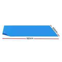 Aqua Buddy Pool Cover 600 Micron Bubble Heat Solar Blanket Shed Blue 9.5x5m
