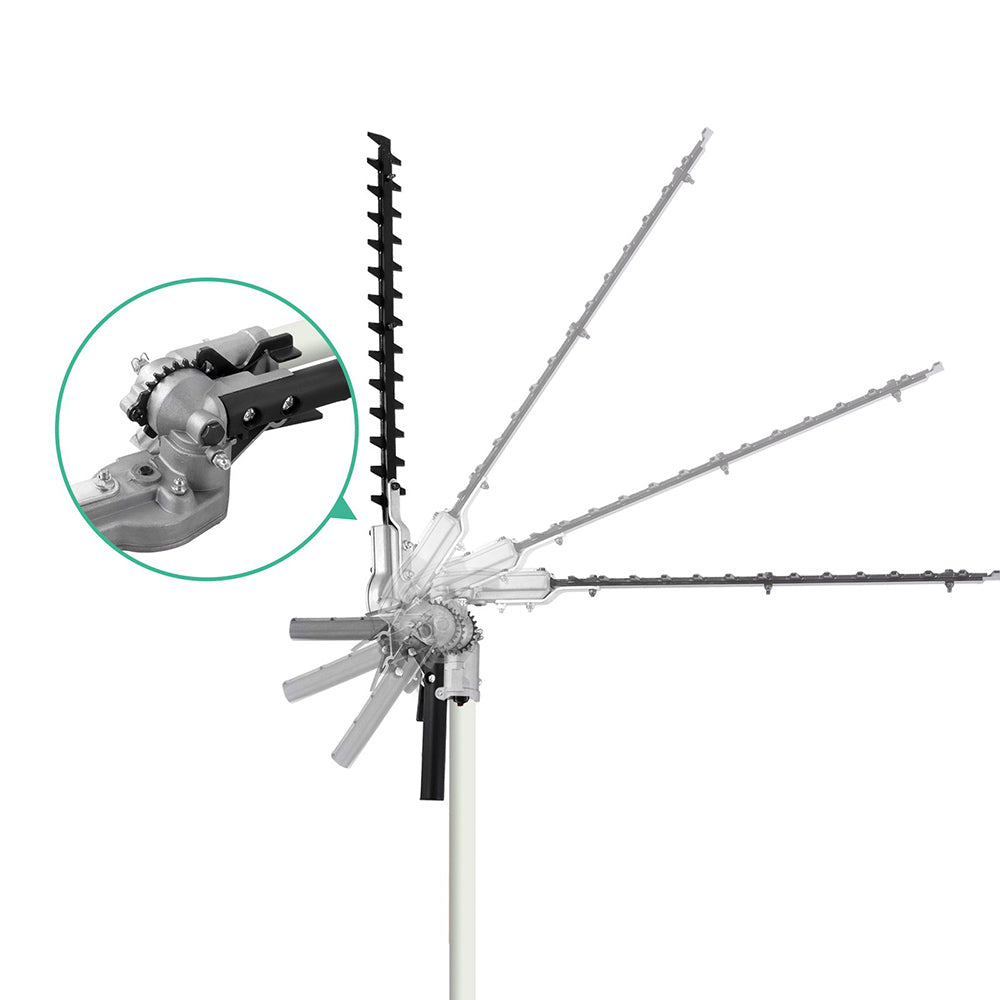 Giantz Pole Chainsaw 2 Stroke Petrol Tree Pruner Long Reach Saw 12 Inch Bar 9 In