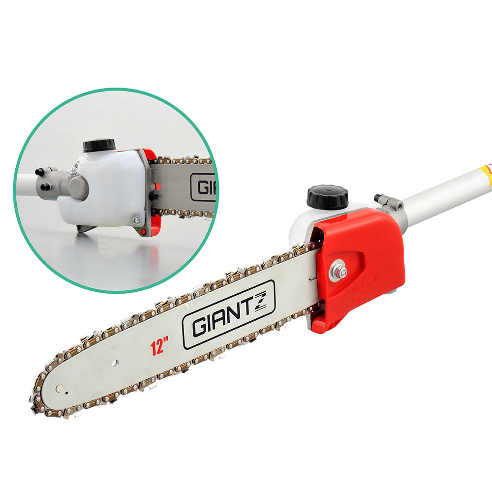Giantz Pole Chainsaw 2 Stroke Petrol Tree Pruner Long Reach Saw 12 Inch Bar 2 In