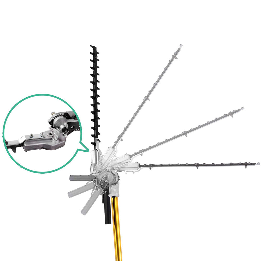 Giantz Pole Chainsaw 2 Stroke Petrol Tree Pruner Long Reach Saw 12 Inch Bar 2 In