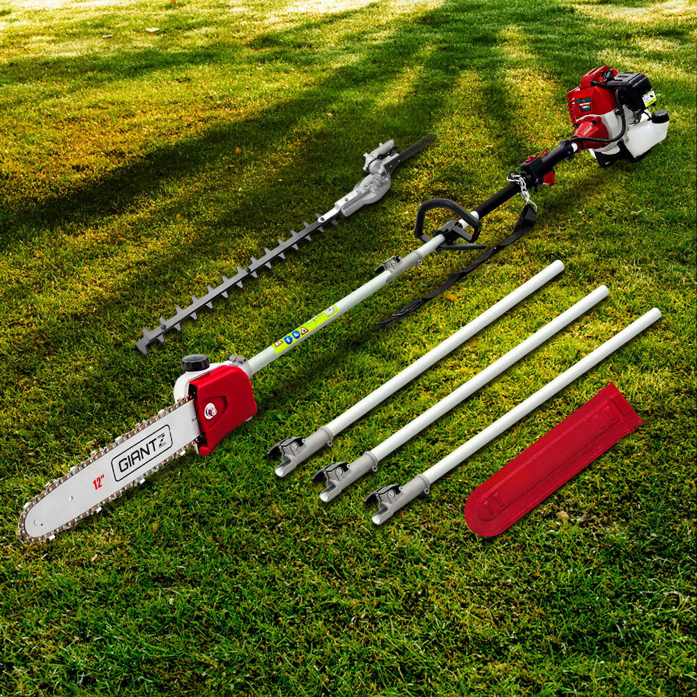 Giantz Pole Chainsaw 2 Stroke Petrol Tree Pruner Long Reach Saw 12 Inch Bar 2 In