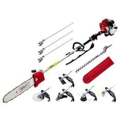 Giantz Pole Chainsaw 2 Stroke Petrol Tree Pruner Long Reach Saw 12 Inch Bar 7 In