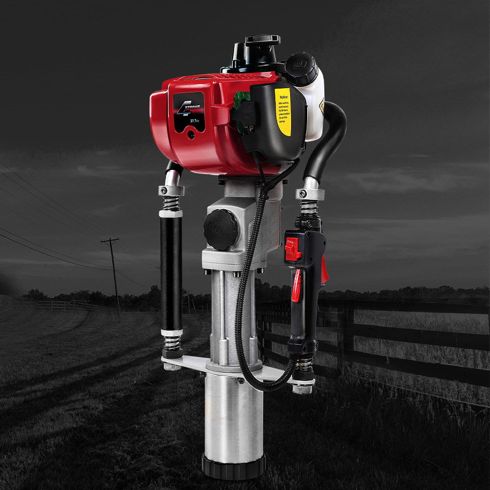 Giantz Petrol Post Driver 38CC 4-Stroke Rammer Pile Star Picket Fence Hole Drive