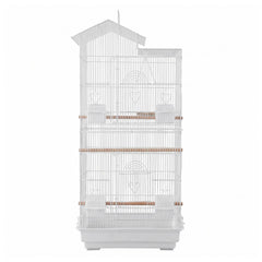 i.Pet 100cm Bird Cage Aviary Parrot Budgie White
