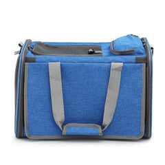 i.Pet Pet Carrier Bag Foldable Dog Cat Durable Crate Travel Cage Portable Car