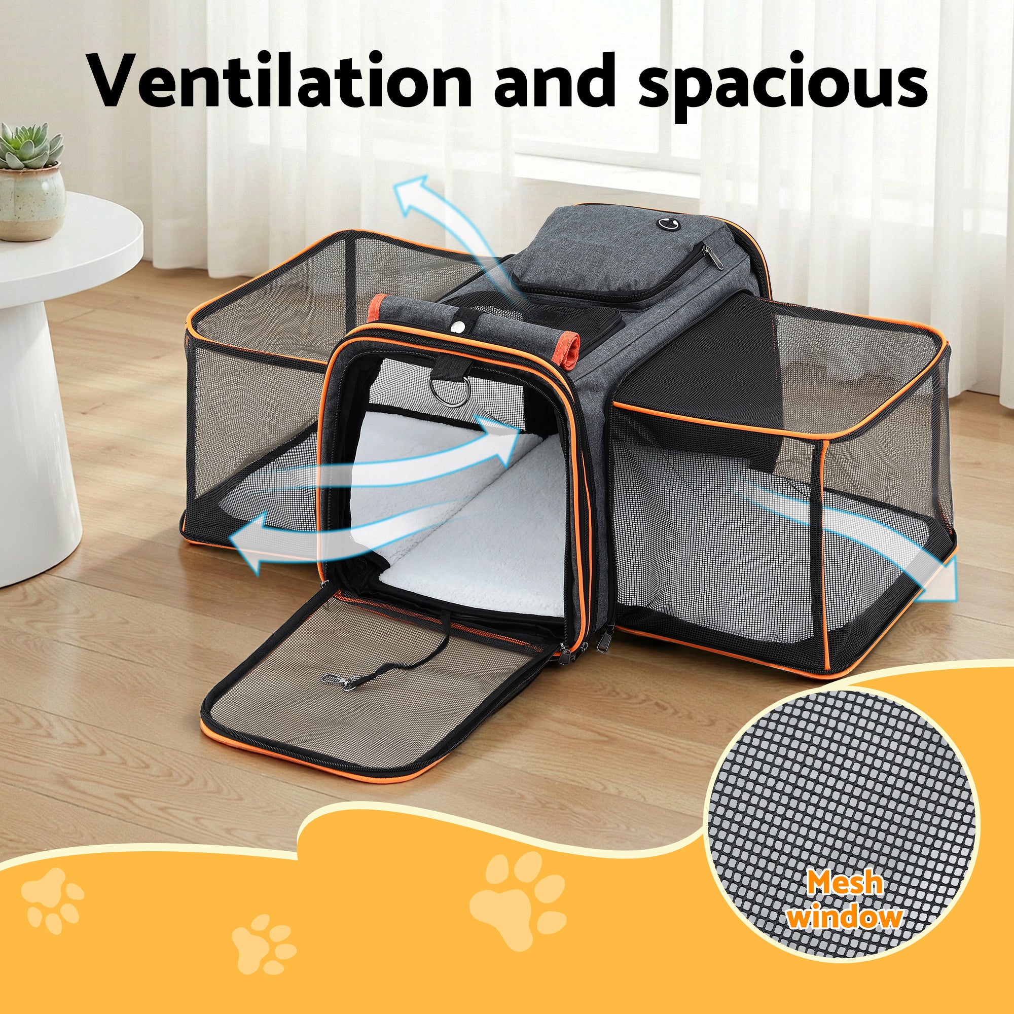 i.Pet Pet Carrier Bag Foldable Expandable Dog Free Delivery