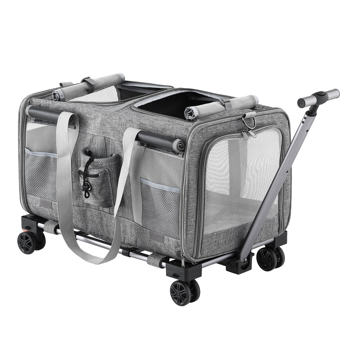 i.Pet Pet Carrier Swivel Wheels Foldable Cat Free Delivery