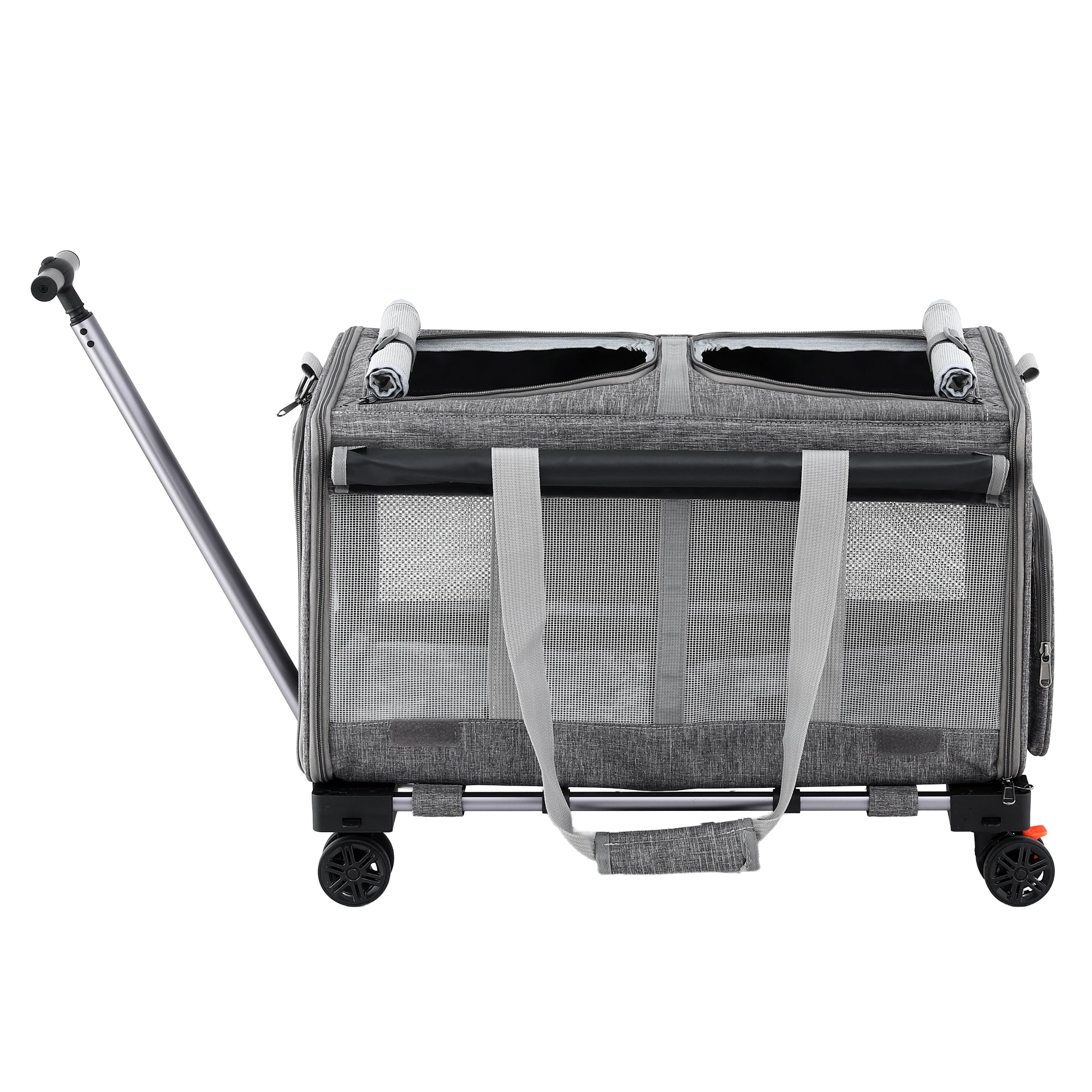 i.Pet Pet Carrier Swivel Wheels Foldable Cat Free Delivery