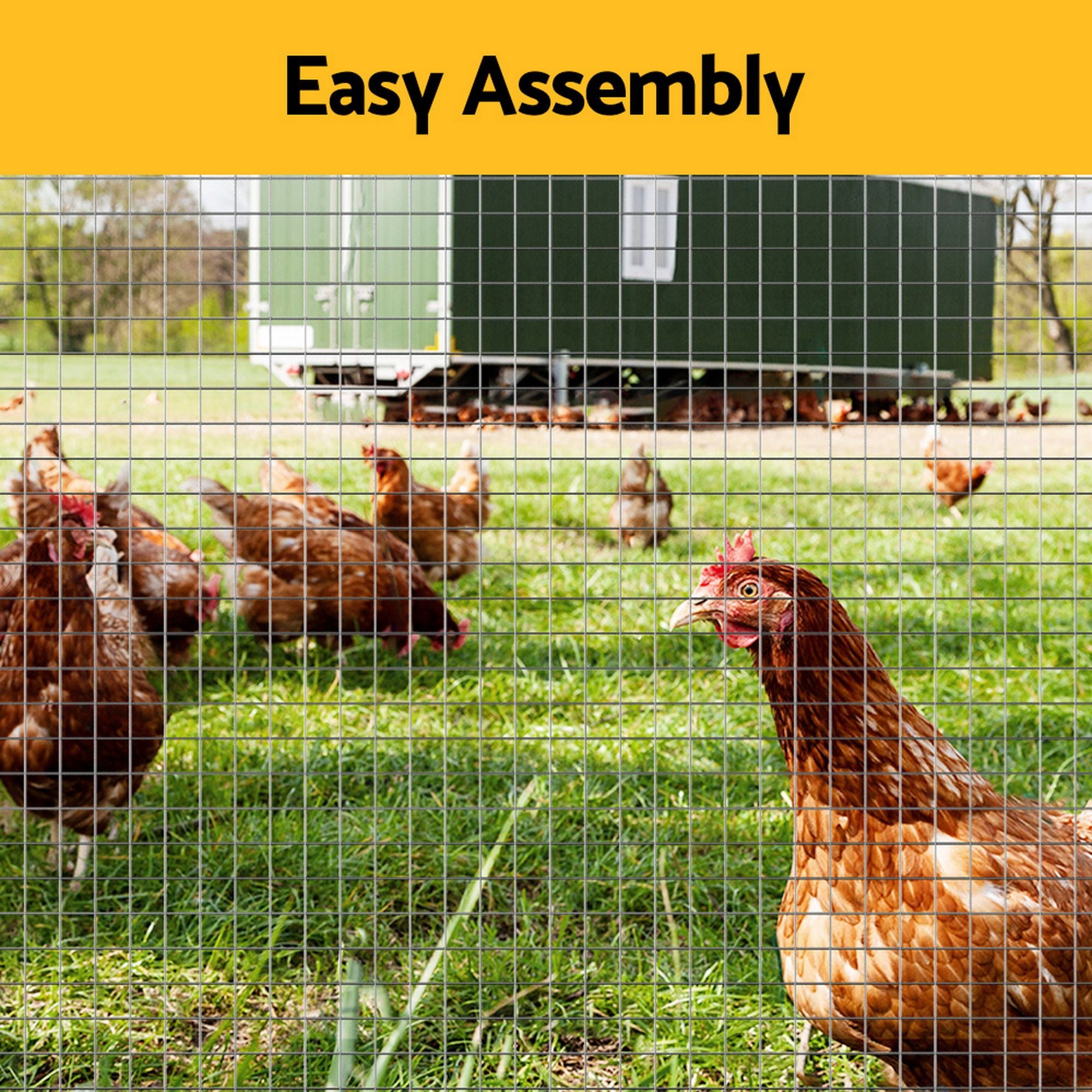 i.Pet Poultry Chicken Fence Pet Netting Wire Mesh Roll Duck Goose Coop 40Mx0.91M