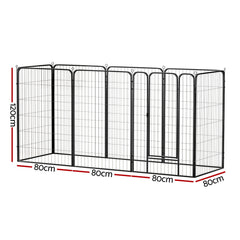 i.Pet Pet Dog Playpen 48" Enclosure 8 Panel Cage Kennel Puppy Fence Play Pen