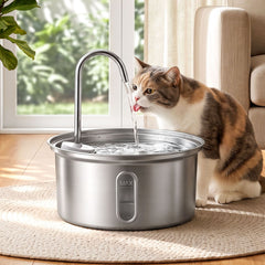 i.Pet 3.2L Cat Water Fountain Pet Feeder Dog Drinking Dispenser 304 Stainless