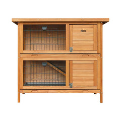 i.Pet Rabbit Hutch Chicken Coop 91.5cm x 45cm x 82cm Chicken Coop Large Wooden