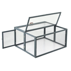 i.Pet Chicken Coop Large Portable Wooden Rabbit Run Cage Hutch Outdoor Folding Hen House 110cm