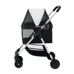 i.Pet Pet Stroller Pram Dog Cat Carrier Cage Large Travel Pushchair Foldable 4 Wheels