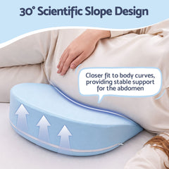 Giselle Bedding Memory Foam Pregnancy Pillow Adjustable with Concave Curve