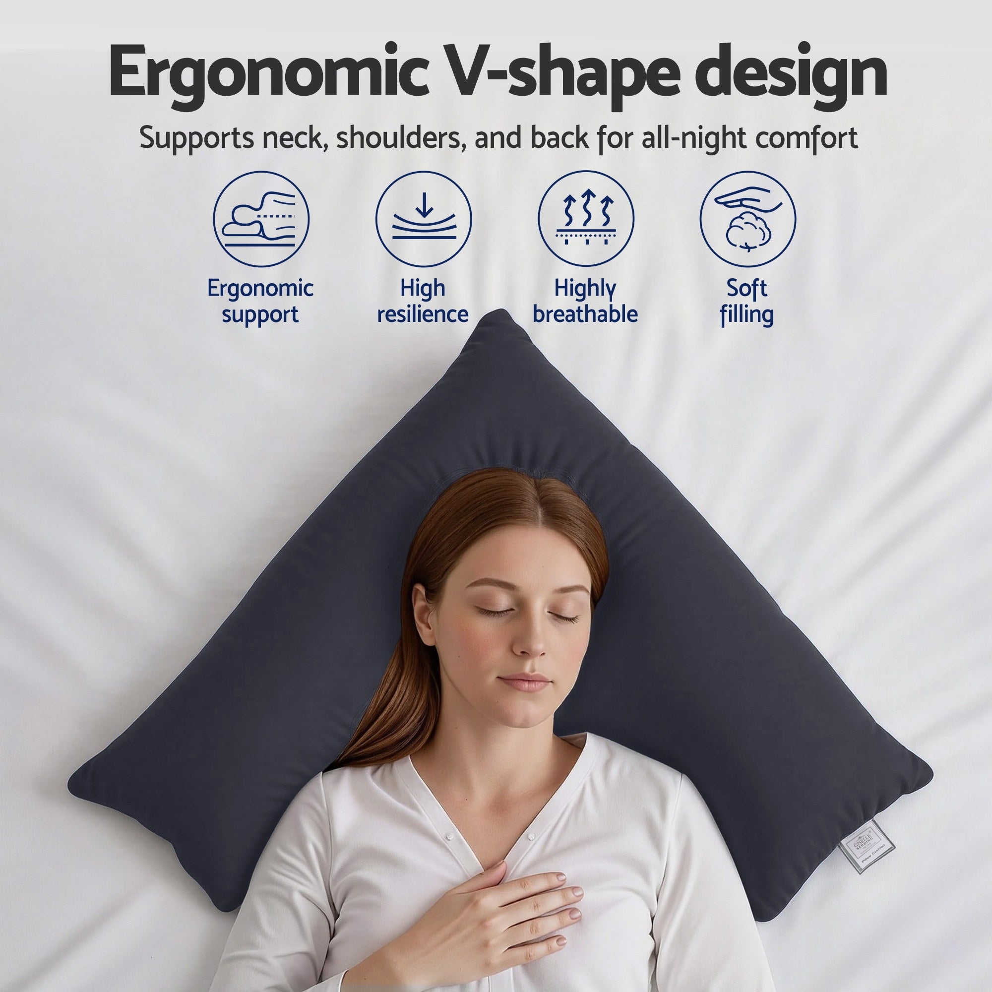 Giselle Bedding V Shape Pillow Boomerang Nursing Free Delivery