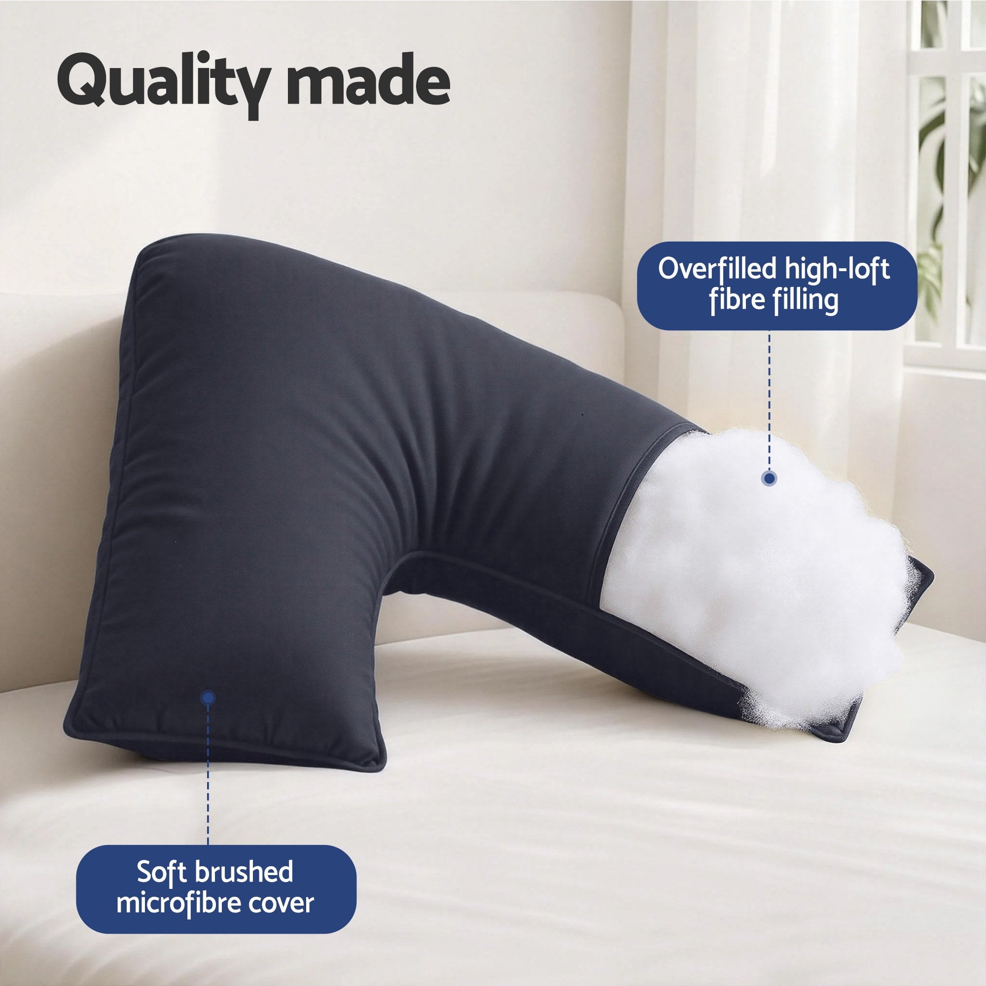 Giselle Bedding V Shape Pillow Boomerang Nursing Free Delivery