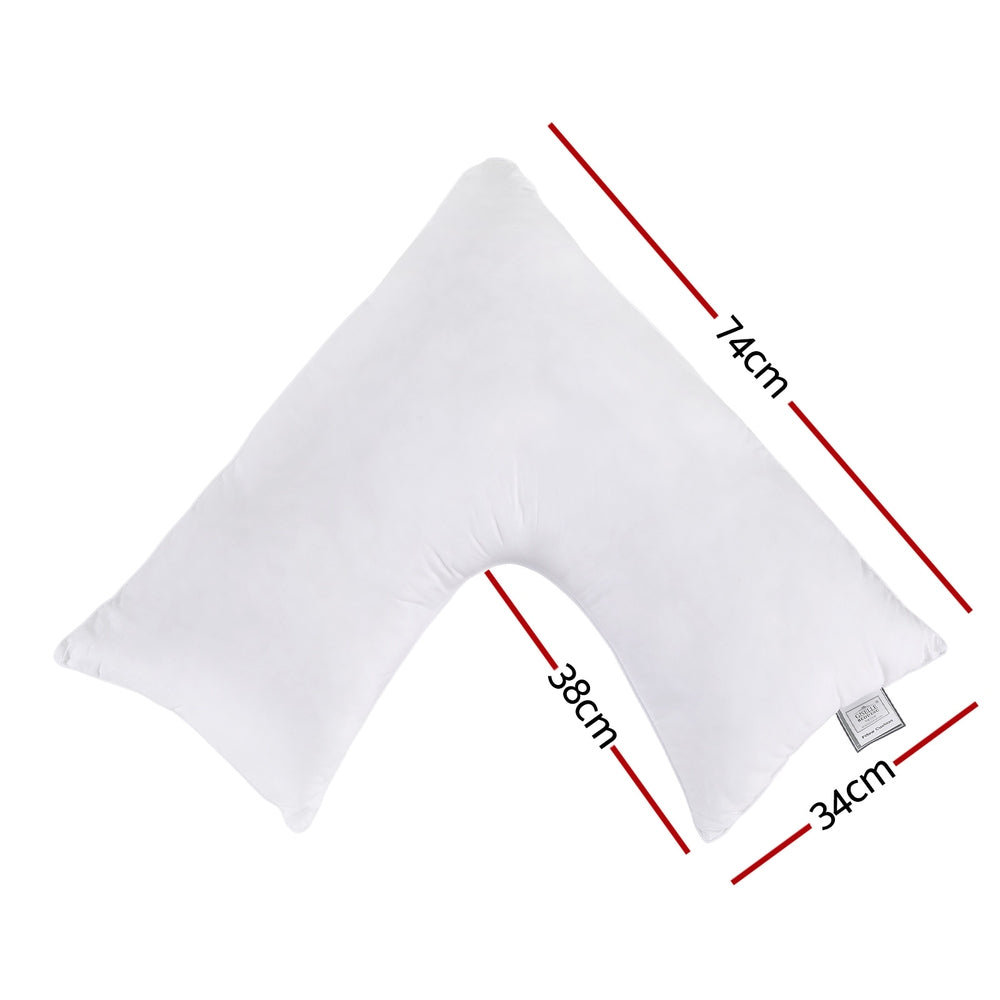 Giselle V Shape Pillow Boomerang Nursing Body Cushion - Free Delivery