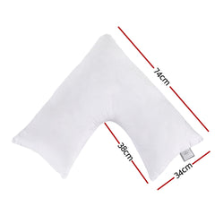 Giselle V Shape Pillow Boomerang Nursing Body Cushion - Free Delivery