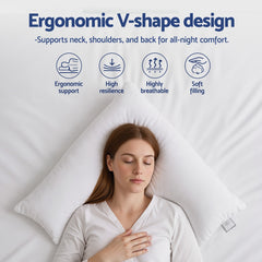 Giselle V Shape Pillow Boomerang Nursing Body Cushion - Free Delivery