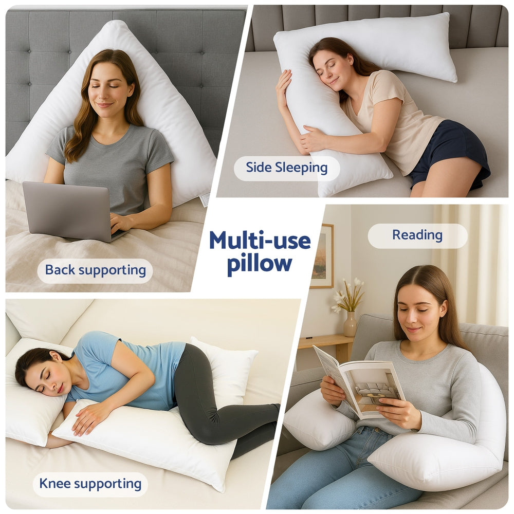 Giselle V Shape Pillow Boomerang Nursing Body Cushion - Free Delivery
