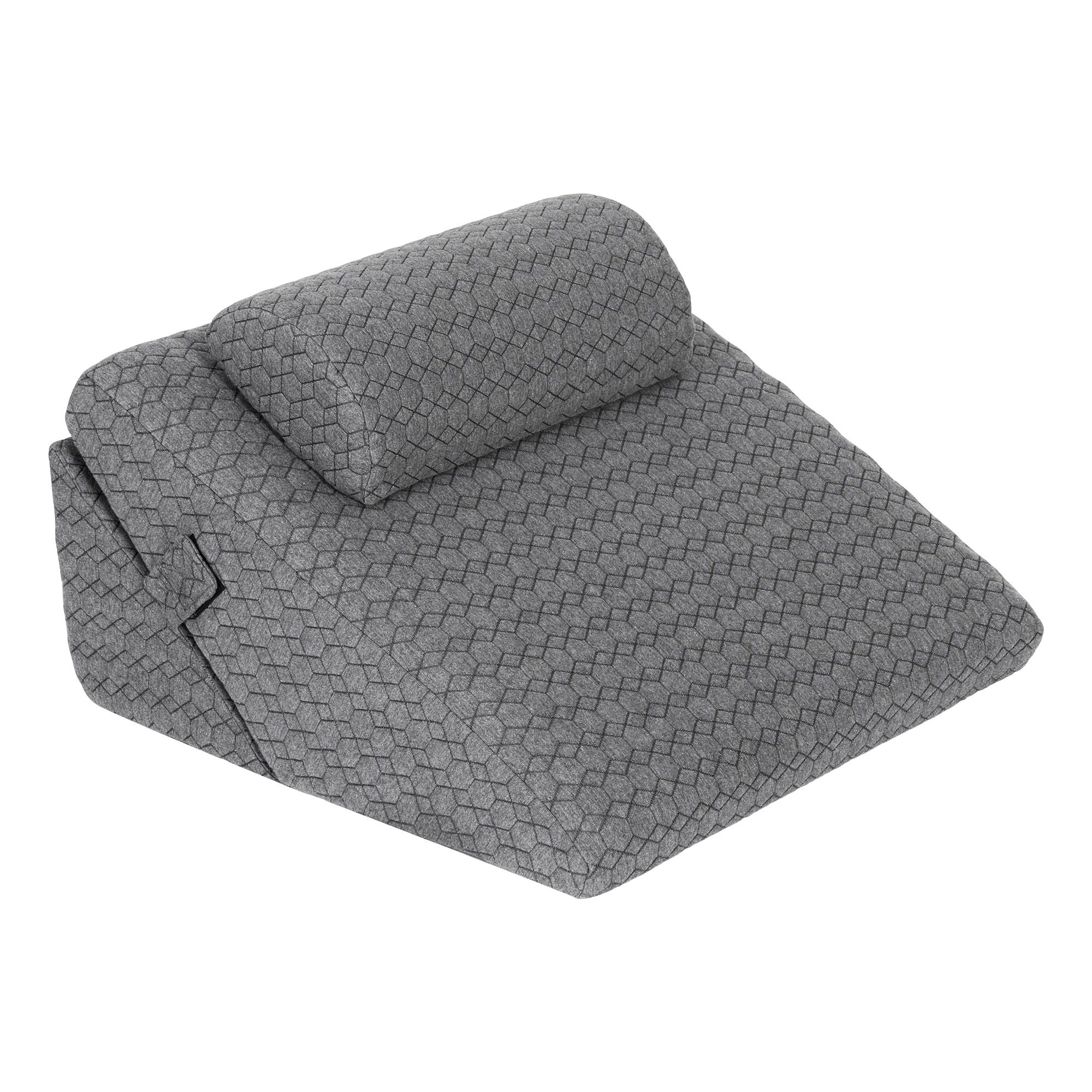 Giselle Bed Wedge Pillow for Headboard, Egg Gel Solves Night Sweats, Triangle