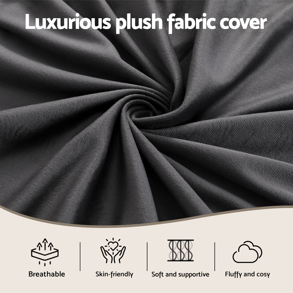 Giselle Bedding Wedge Pillow Grey Free Delivery