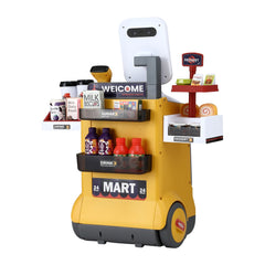 Keezi Kids Pretend Playset Supermarket Shopping Role Play Toy Cash Food 48PCS