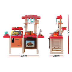 Keezi Kids Kitchen Pretend Play Set Cooking Free Delivery