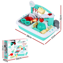 Keezi Kids Kitchen Play Set Pretend Free Delivery