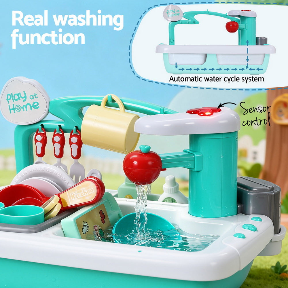 Keezi Kids Kitchen Play Set Pretend Free Delivery
