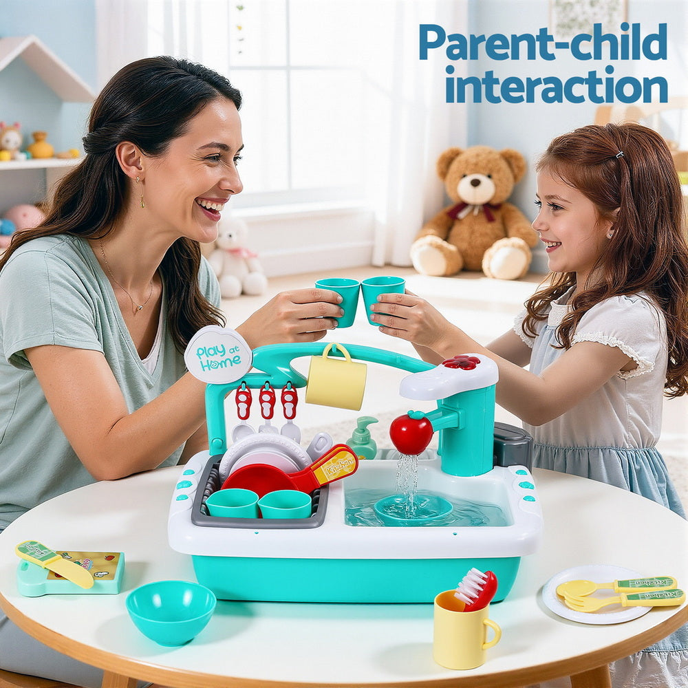 Keezi Kids Kitchen Play Set Pretend Free Delivery
