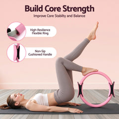 Everfit Pilates Ring Set for Women, 15pcs Home Workout Pilates Equipment with