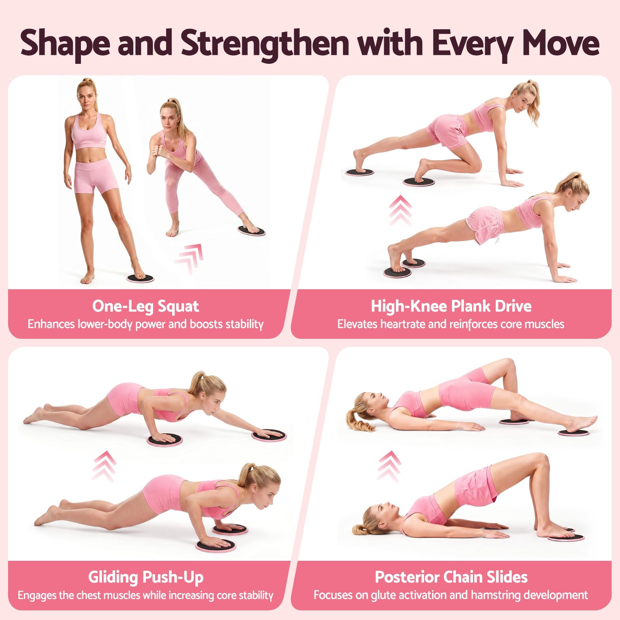 Everfit Pilates Ring Set for Women, 15pcs Home Workout Pilates Equipment with