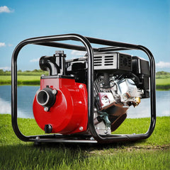 Giantz Petrol Water Pump 7HP Max, 2" High Flow 4-Stroke Engine Transfer Fire