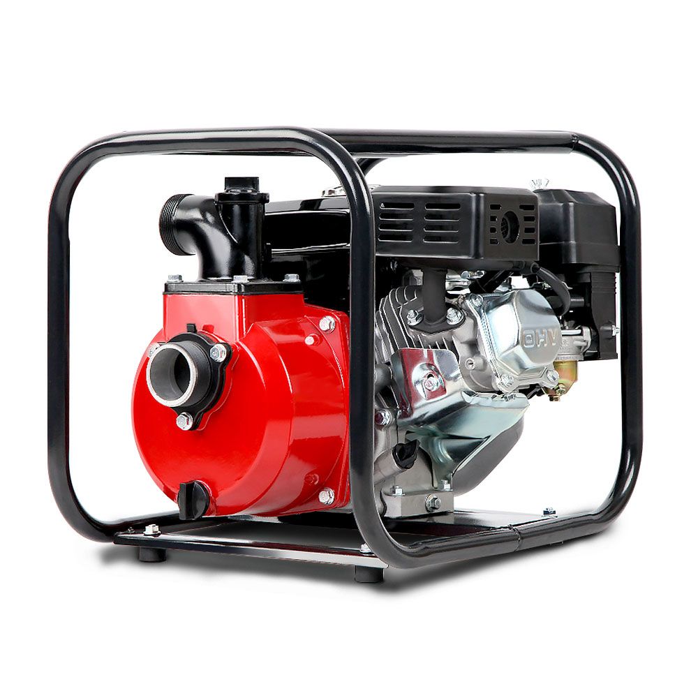 Giantz Petrol Water Pump 7HP Max, 2" High Flow 4-Stroke Engine Transfer Fire