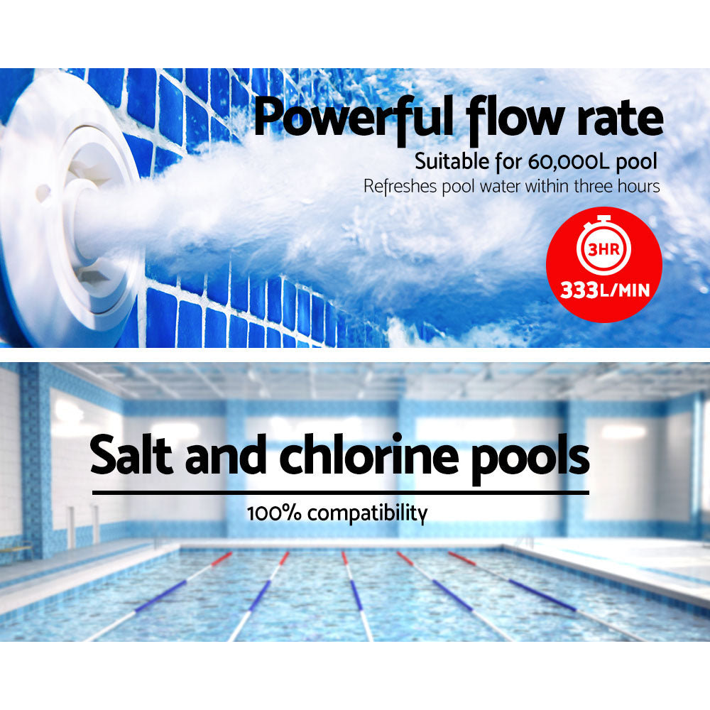 Giantz Pool Pump Swimming Pump Water 1200W Max. 1.6HP Electric Circulation Spa