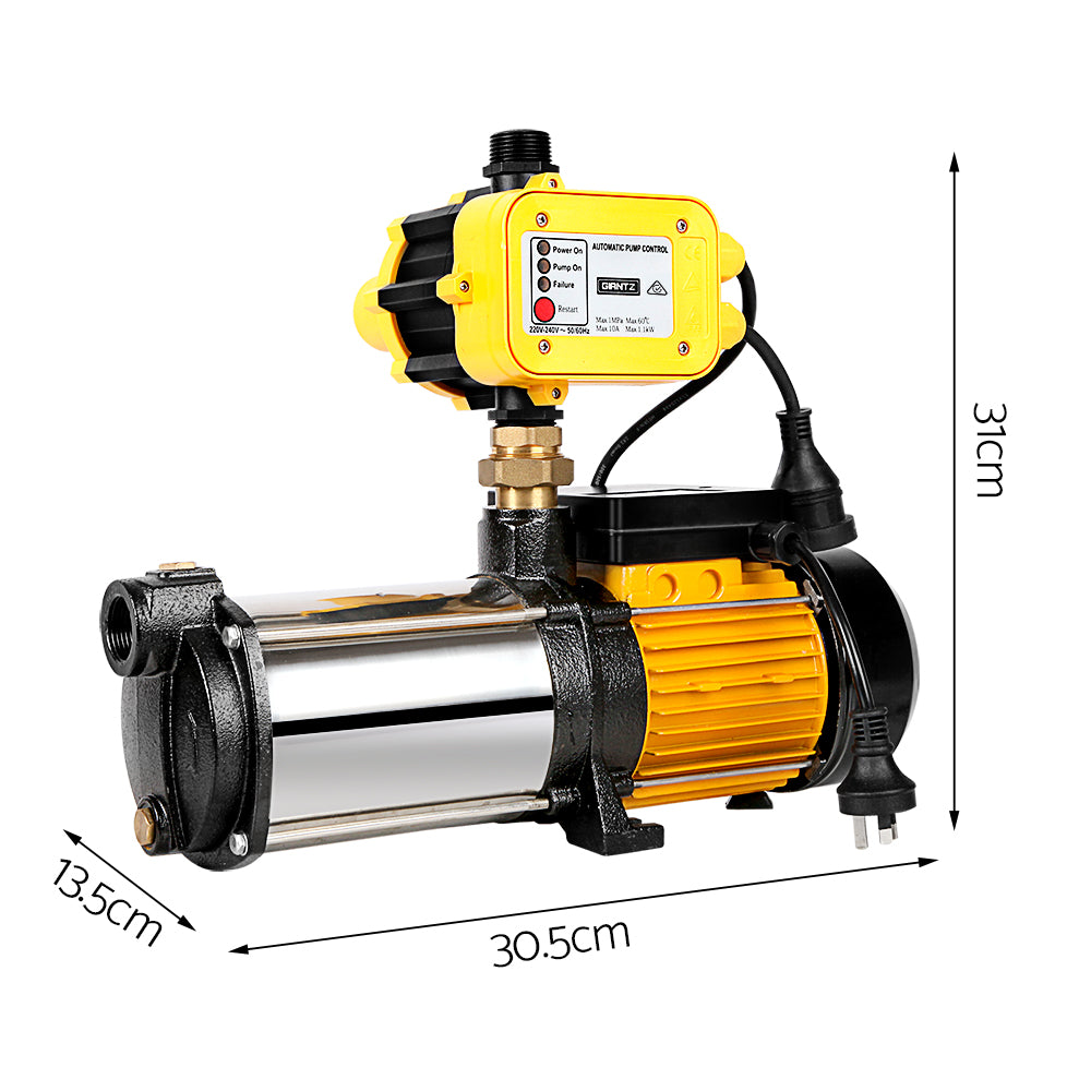 Giantz 2000W Max 4-Stage Garden Water Pump High Pressure Irrigation Booster