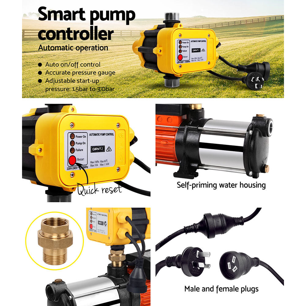 Giantz 1800W Max 5-Stage Garden Water Pump High Pressure Irrigation Booster