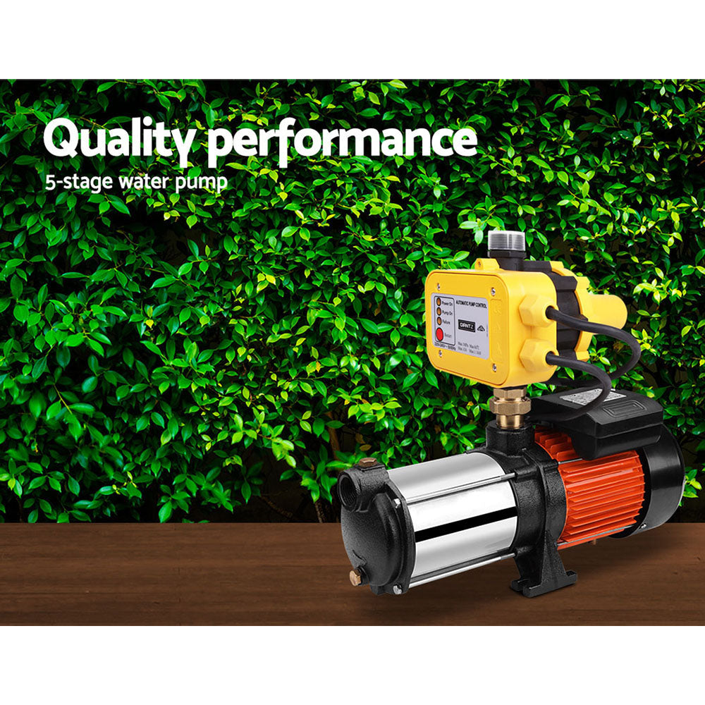 Giantz 1800W Max 5-Stage Garden Water Pump High Pressure Irrigation Booster
