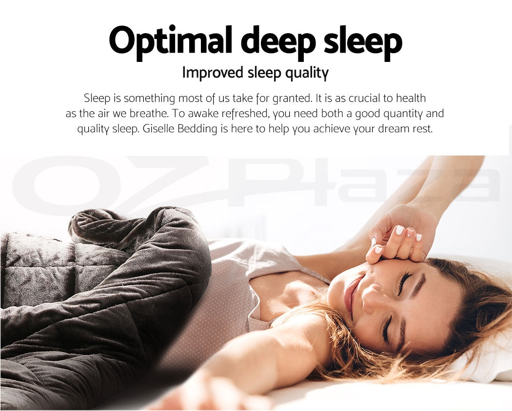 Giselle Bedding Faux Mink Quilt Charcoal Super King