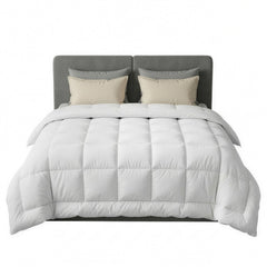 Giselle Bedding Wool Quilt 500GSM Thick King Winter Doona Baffle Box Construction 100% Wool Filling