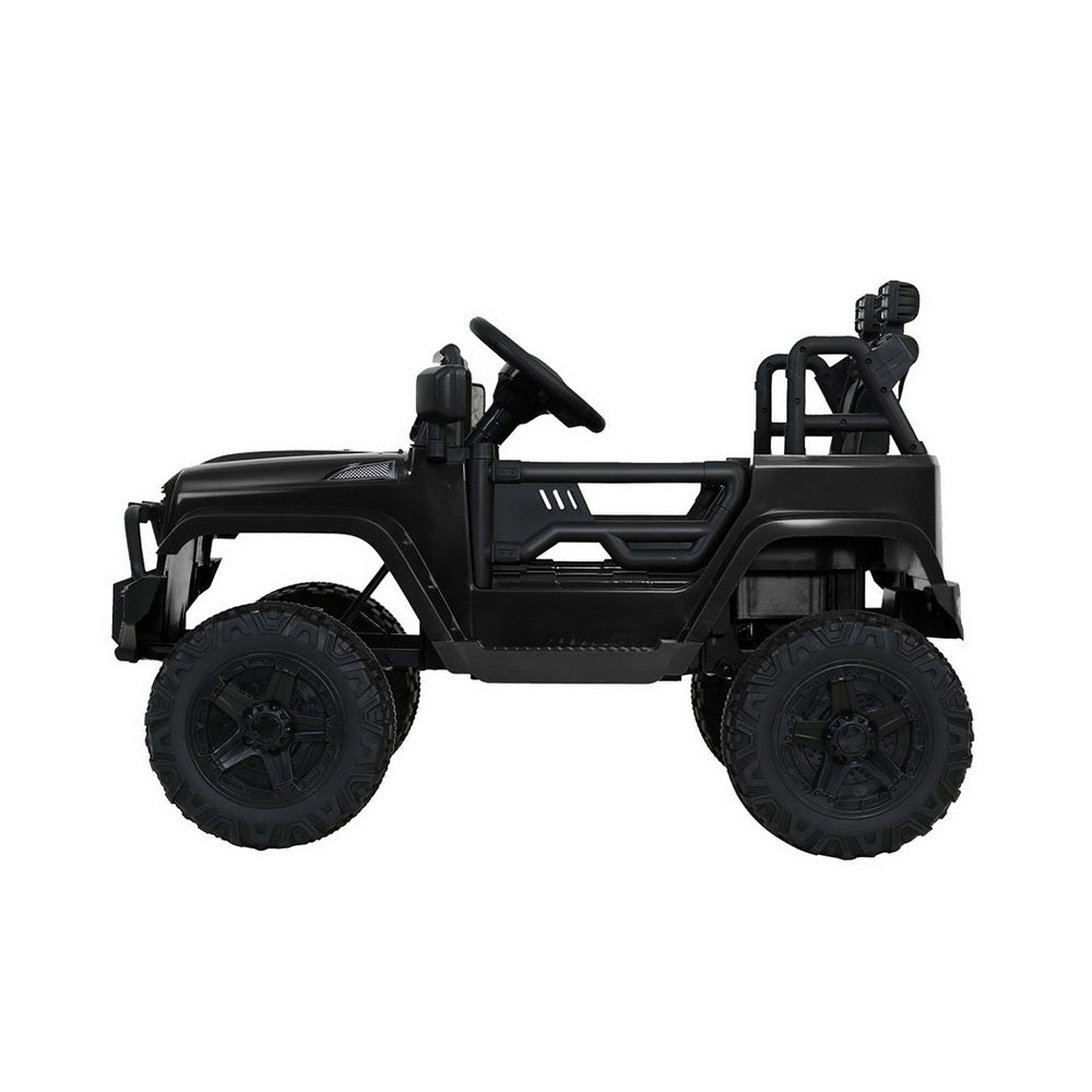 Rigo Ride On Car Kids Electric Ride On Cars Kids Jeep 12V Black